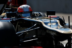 Romain Grosjean will be aiming for his first F1 pole position in Hungary (Charles Coates/Lotus F1 Team)