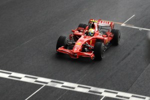 Massa wins in Brazil 2008. He came second in the title by a single point (Image: Ferrari)