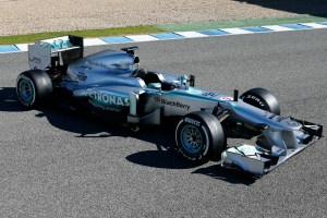 Launch photo of the Mercedes W04 in February 2013 (Mercedes)
