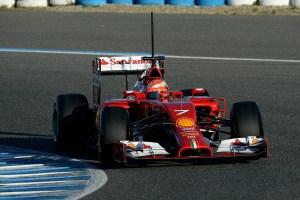 Kimi Raikkonen set the pace for Ferrari on day 1 in Jerez (Image: Ferrari)