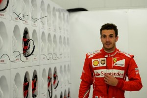 Jules Bianchi tests for Ferrari in July 2014