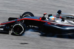 Fernando Alonso drives for McLaren in practice for the Malaysian Grand Prix (Image: McLaren)